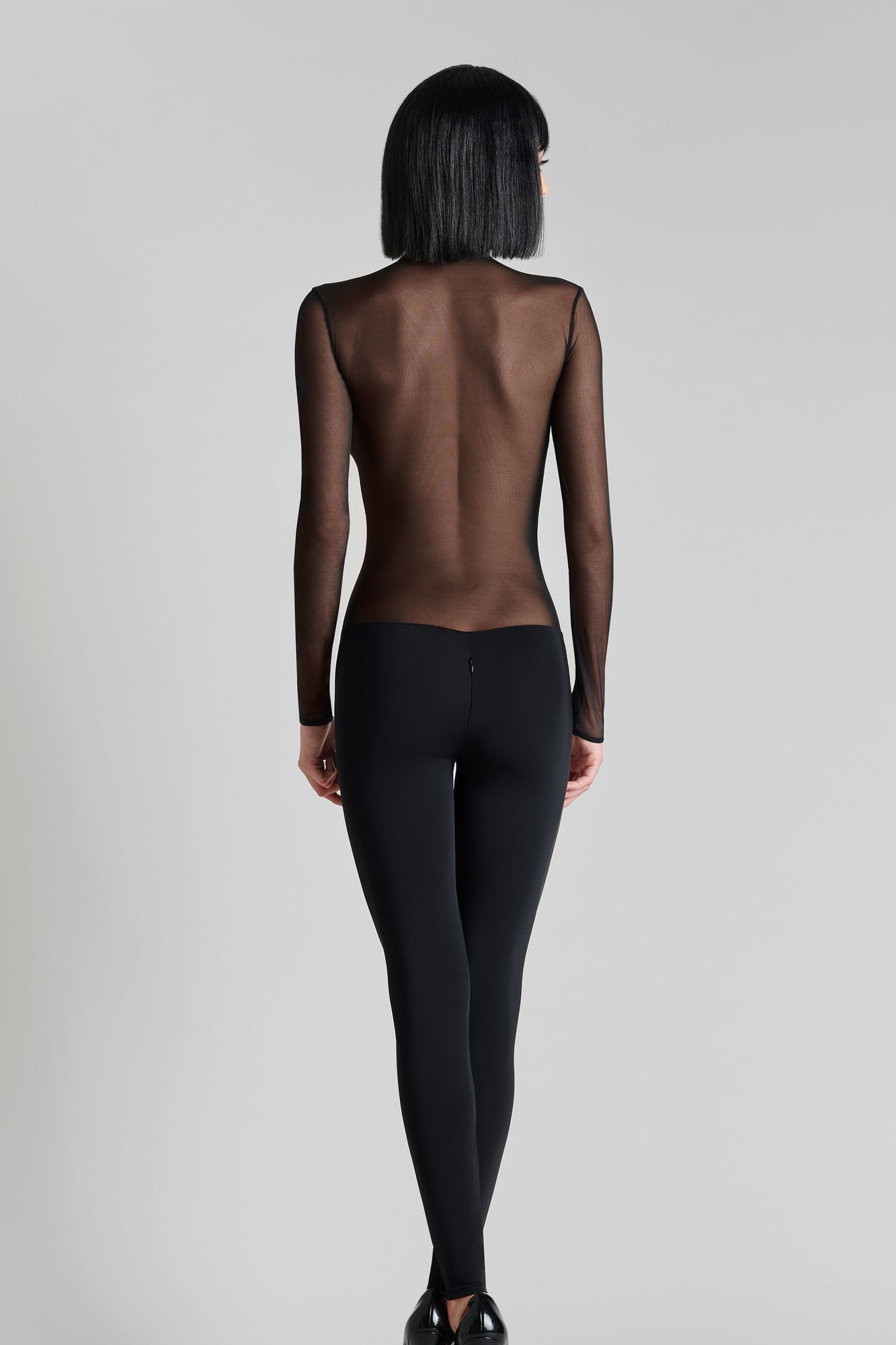 Maison Close Pure Tentation Long Sleeved Black Catsuit