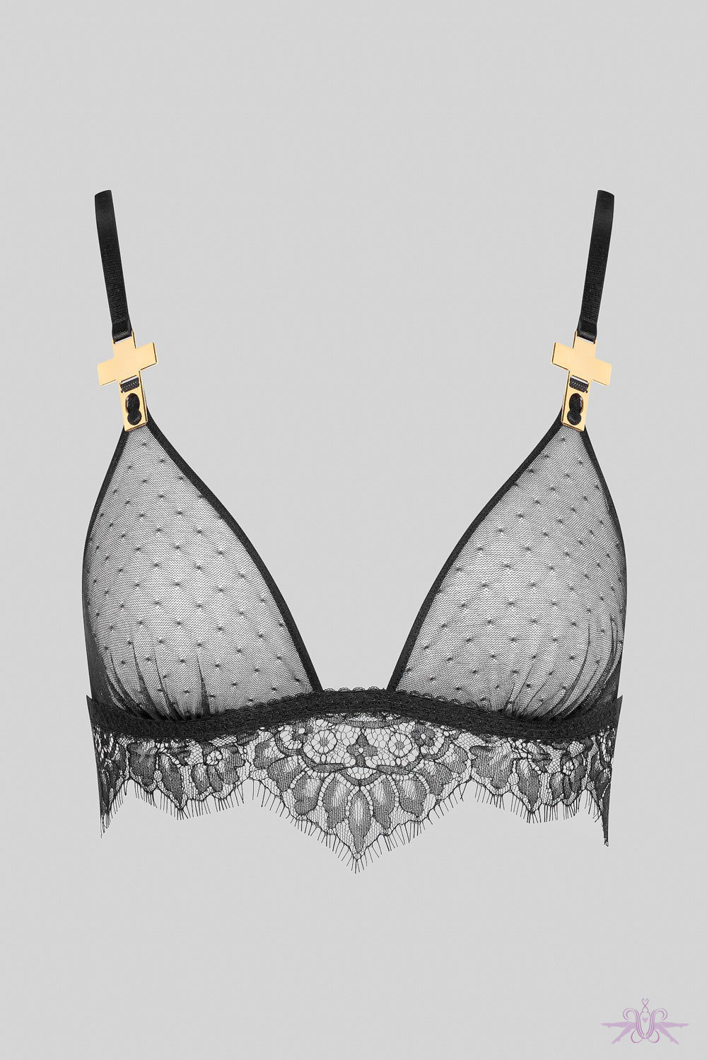 Maison Close Inspiration Divine Triangle Bra with Cross
