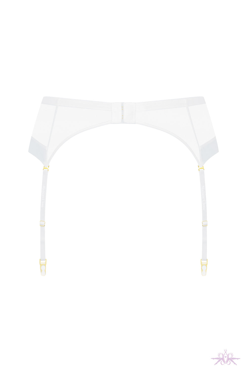 Maison Close Corps a Corps White Suspender Belt