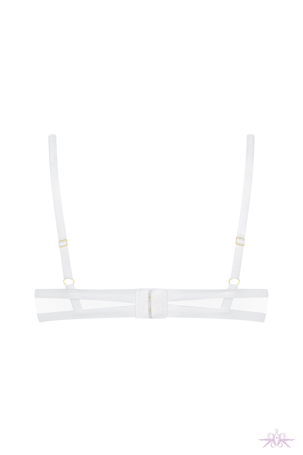 Maison Close Corps a Corps White Naked Breast Bra