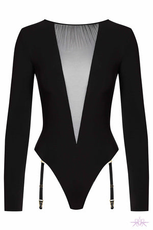 Maison Nuit Fauve Long Sleeved Body with Suspenders