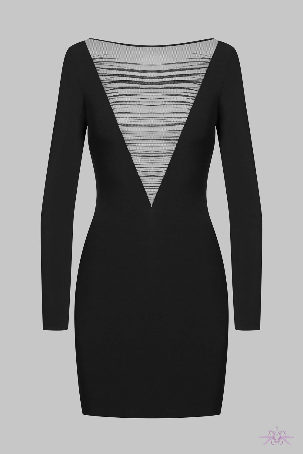 Maison Close Nuit Fauve Long Sleeved Short Dress