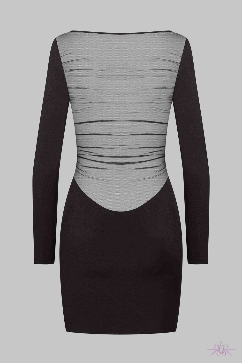 Maison Close Nuit Fauve Long Sleeved Short Dress