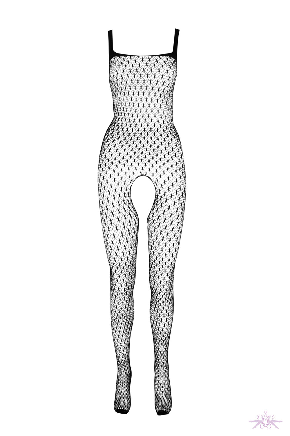 Passion Black Crotchless Star Bodystocking