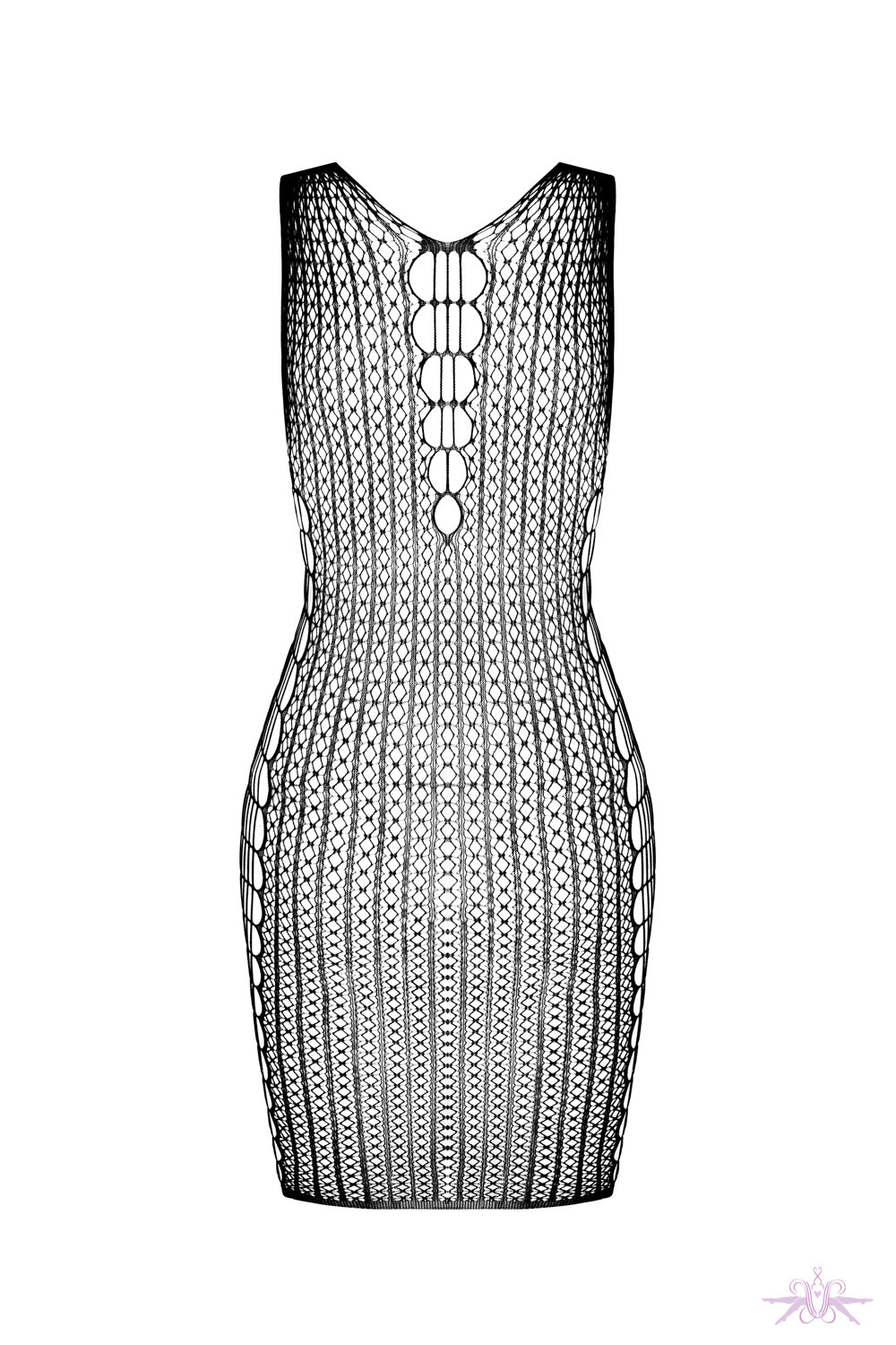 Passion Black Fishnet Criss-Cross Dress