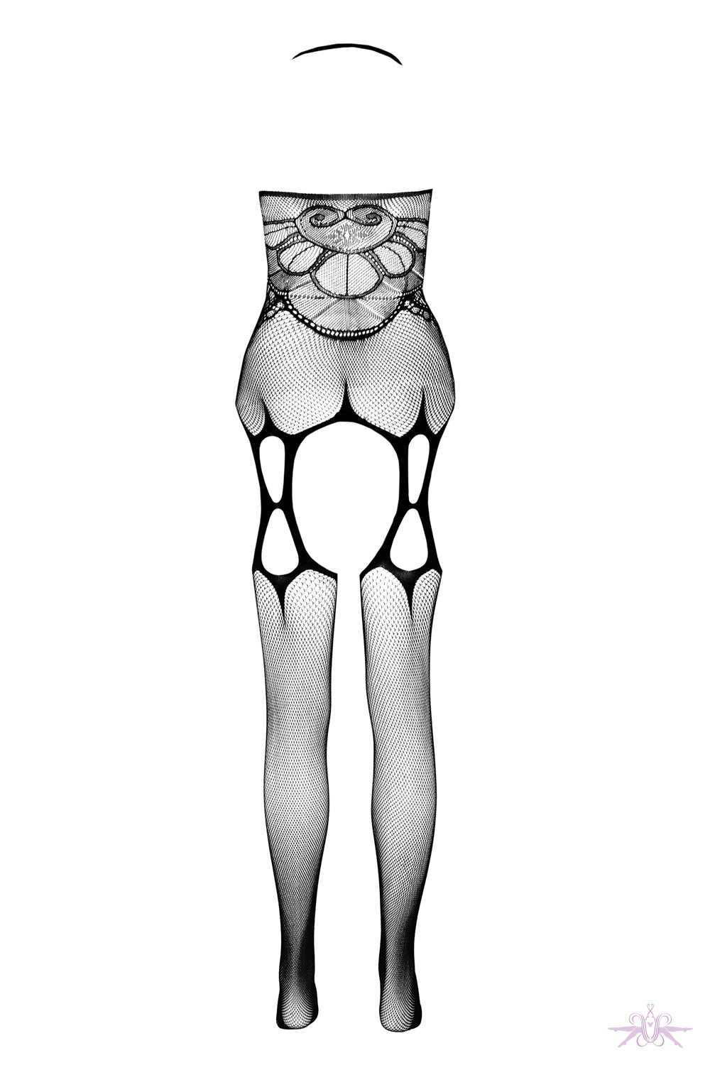 Passion Eco Talia Black Open Bodystocking