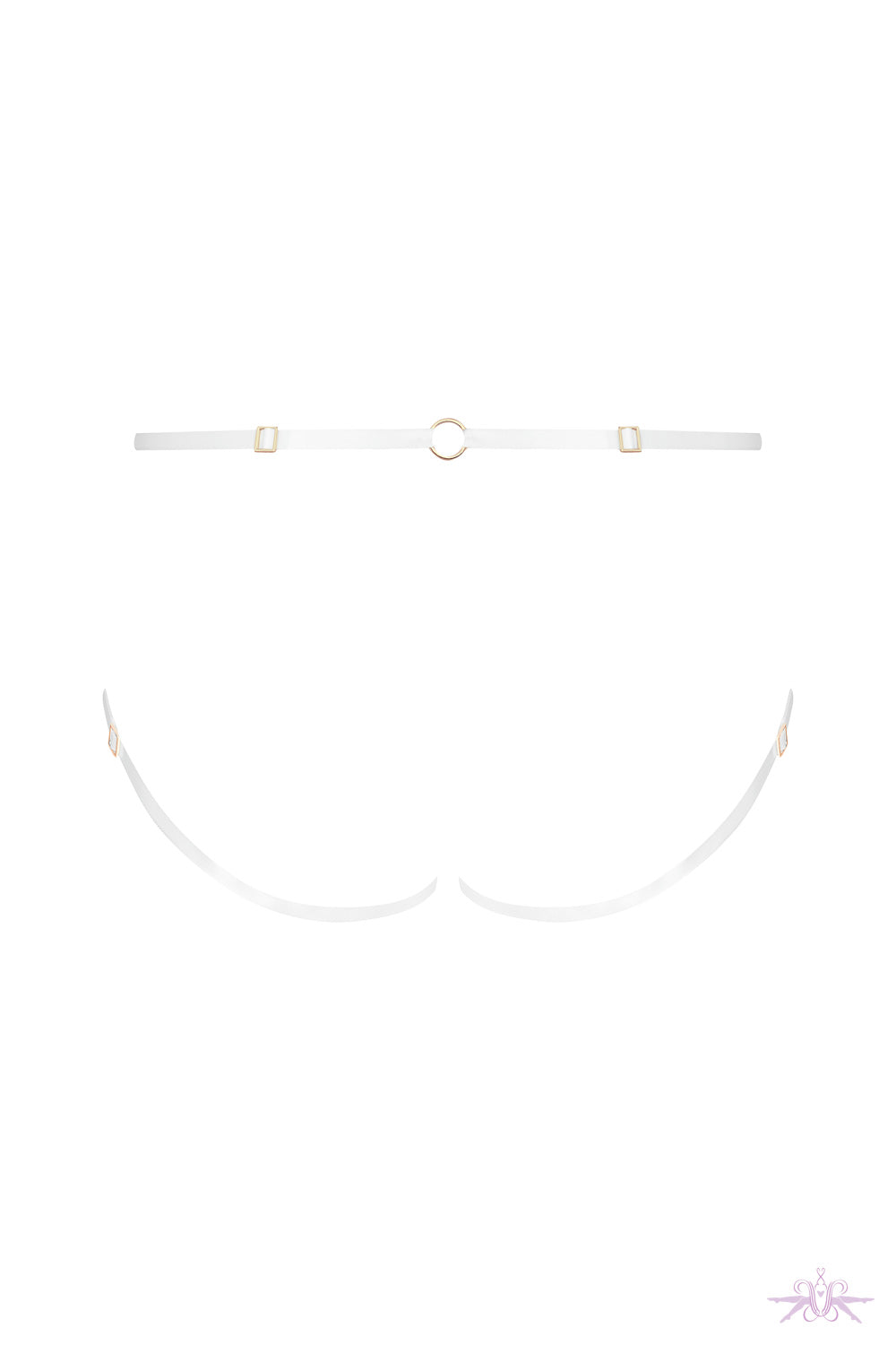Maison Close Les Romantiques White Naked Thong