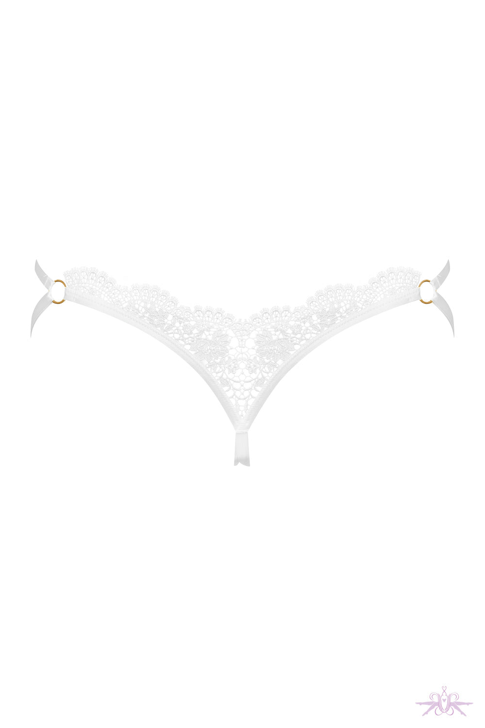 Maison Close Les Romantiques White Naked Thong