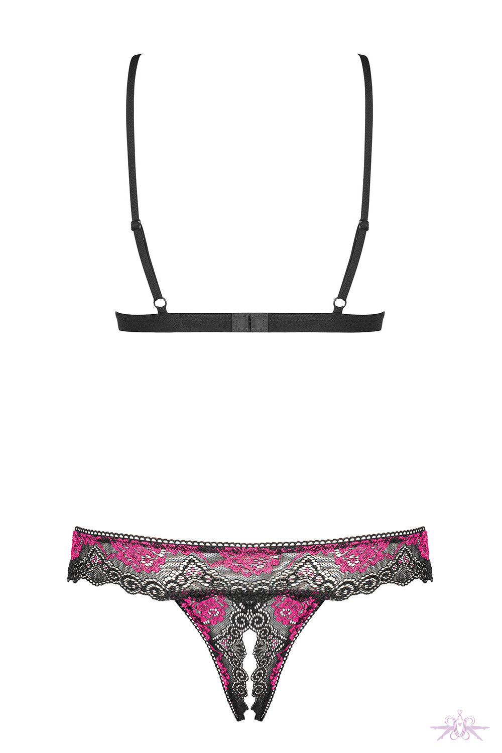 Obsessive Tulia 2pcs Crotchless Set