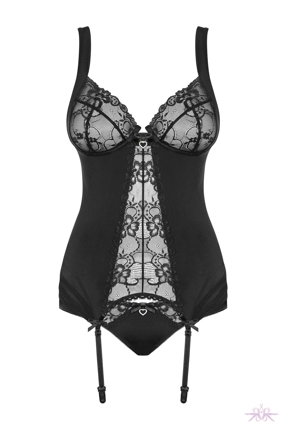 Obsessive Heartina Black Corset