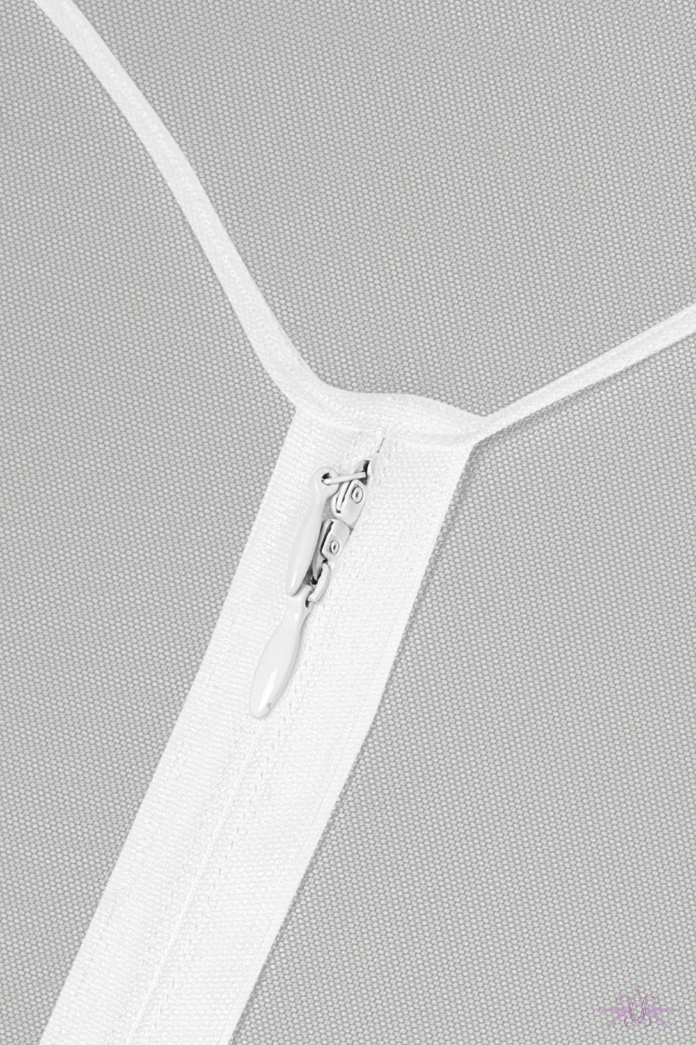 Maison Close Pure Tentation White Openable Catsuit