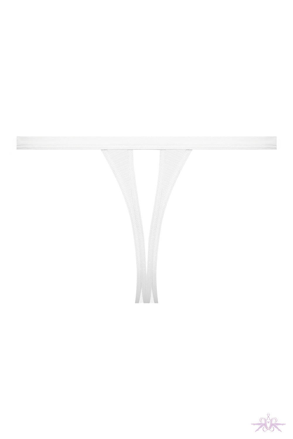 Maison Close Pure Tentation White Openable Thong
