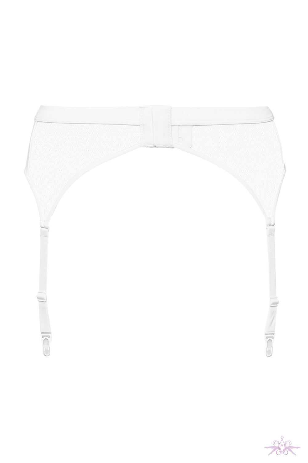 Maison Close Pure Tentation White Garter Belt