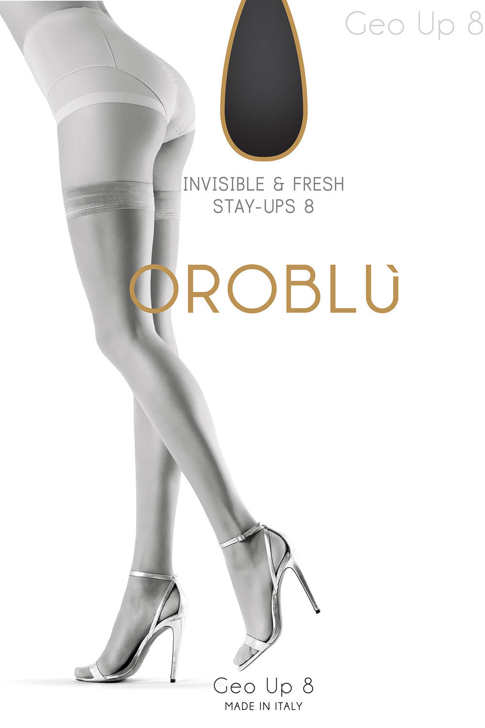 Oroblu Geo Up 8 Hold Ups - Mayfair Stockings