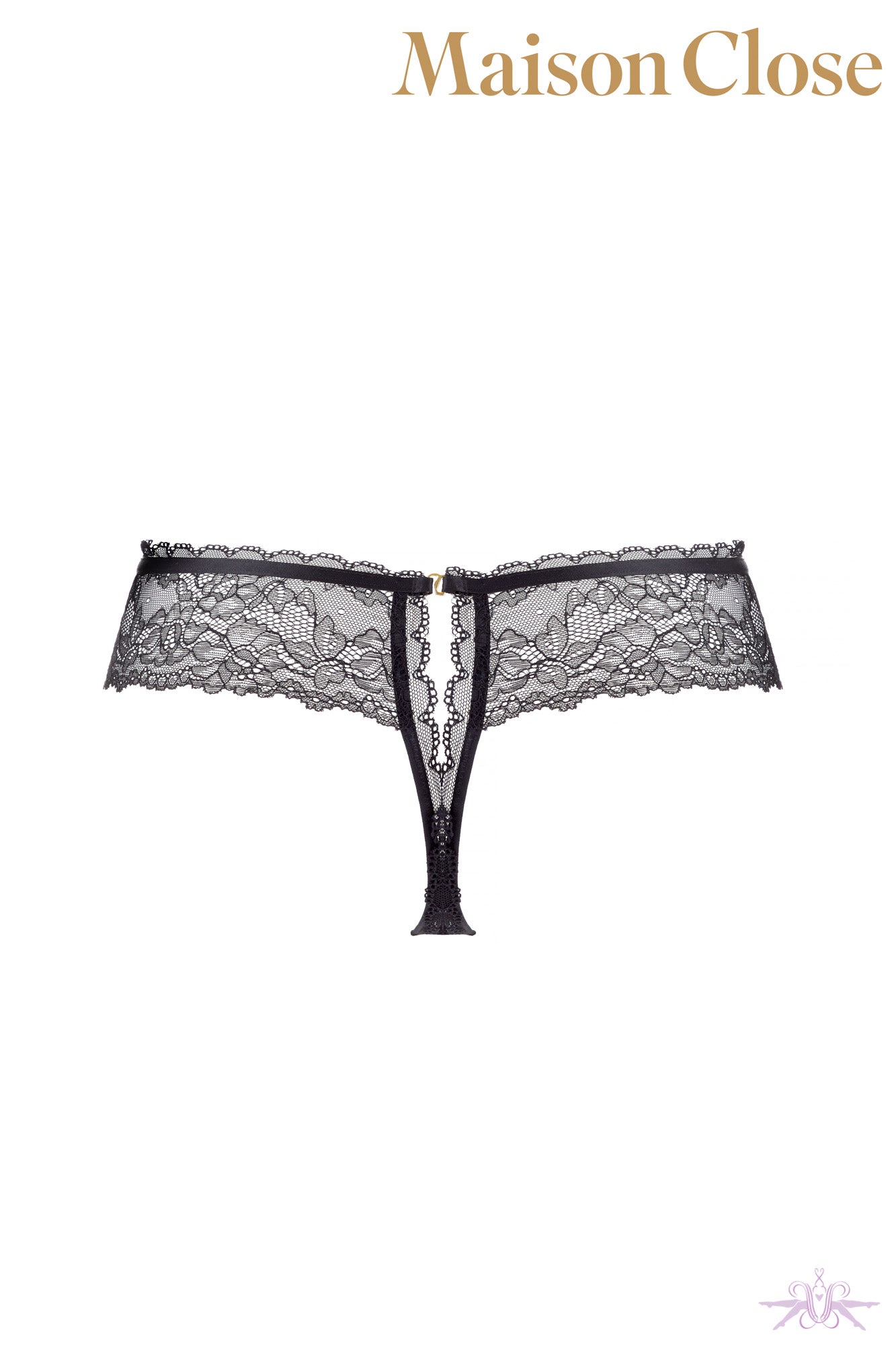 Maison Close Le Petit Secret Dentelle Openable String Tanga - Mayfair Stockings