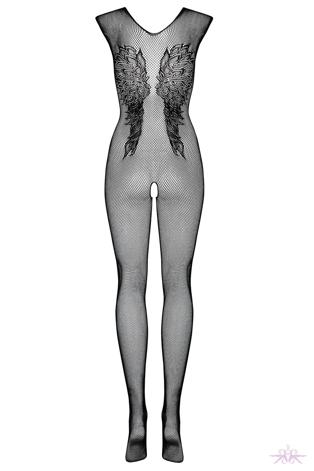 Obsessive Wing Motif Fishnet Bodystocking - Mayfair Stockings