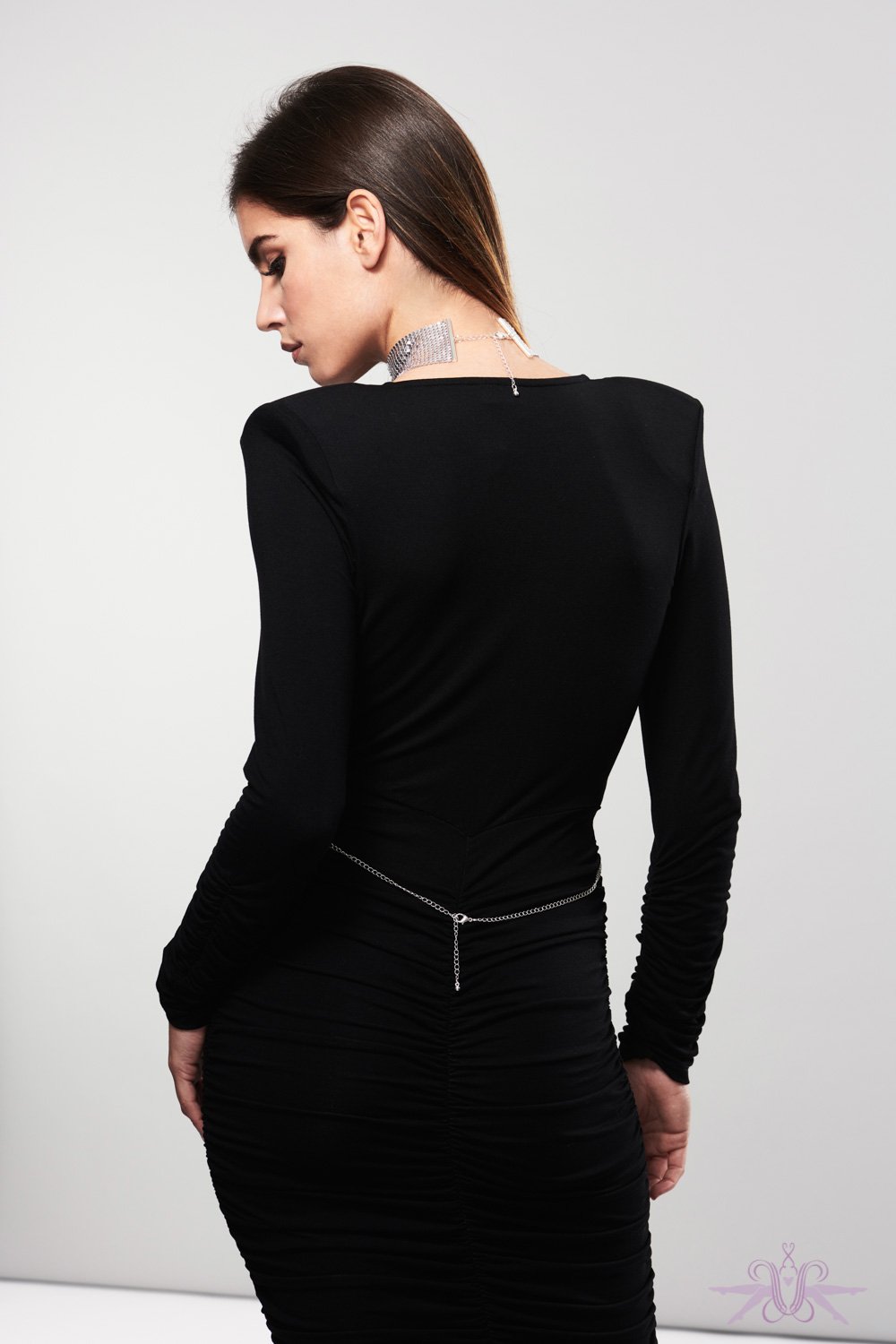 Bijoux Indiscrets Desir Metallique Mesh Collar Silver