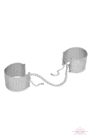 Bijoux Indiscrets Desir Metallique Mesh Handcuffs Silver
