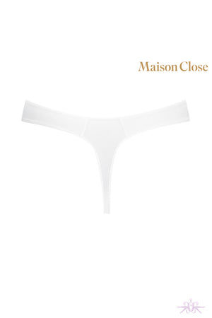 Maison Close Pure Tentation White High Thong