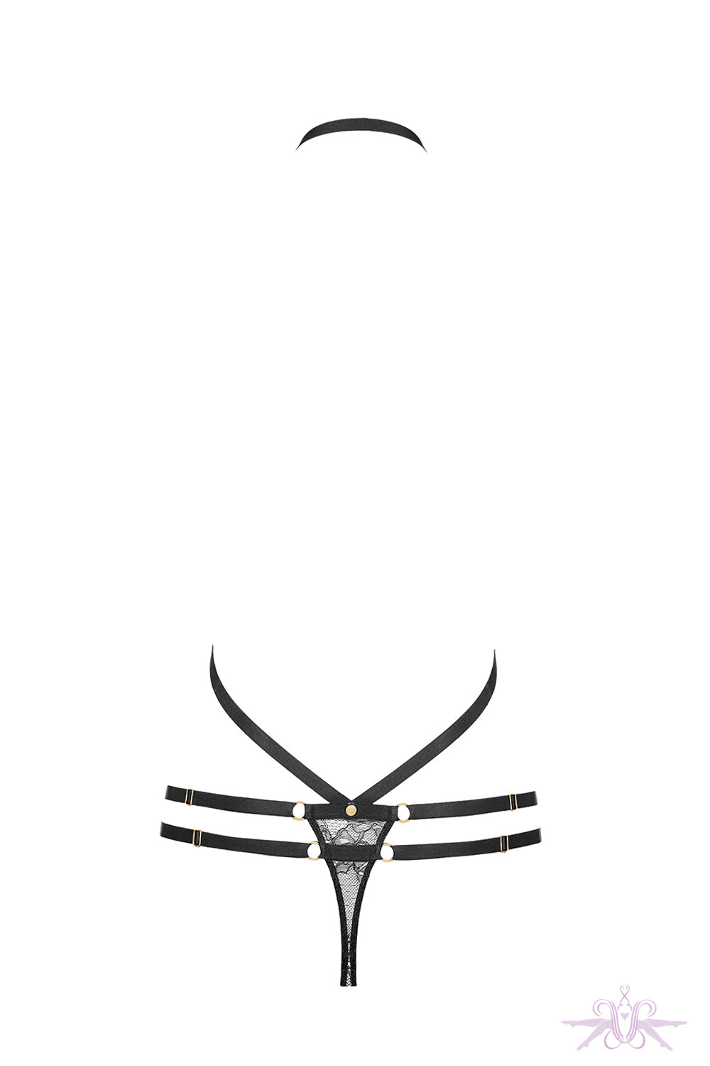 Maison Close Jeux Magnetiques Thong with Harness - Mayfair Stockings