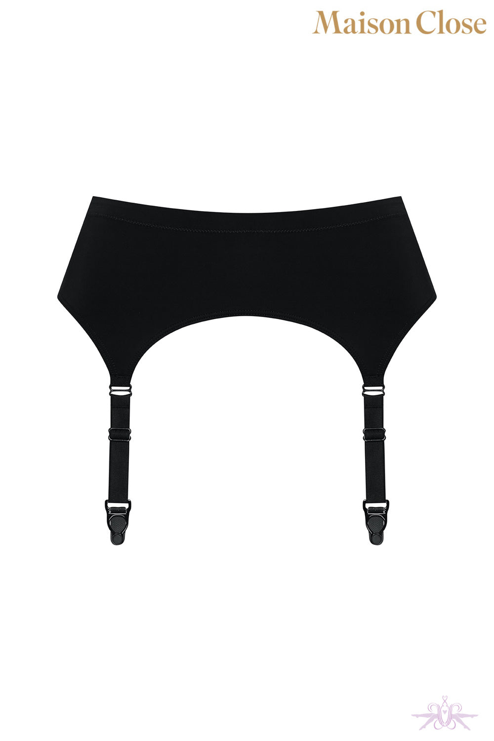 Maison Close Pure Tentation Black Garter Belt - Mayfair Stockings