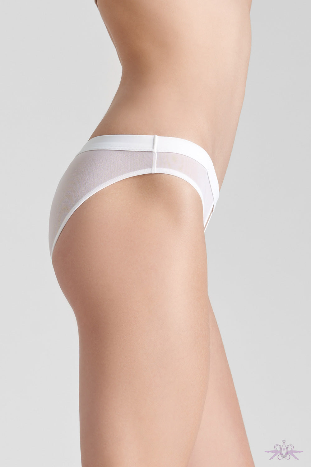 Maison Close Pure Tentation White Open Panty - Mayfair Stockings