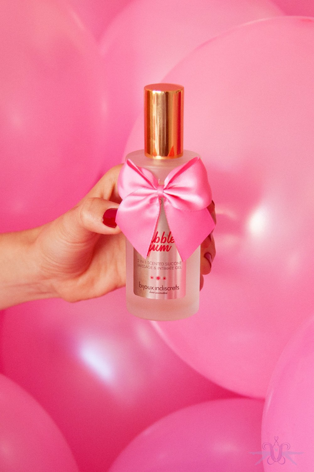 Bijoux Indiscrets Bubblegum 2 in 1 Scented Silicone Massage and Intimate Gel