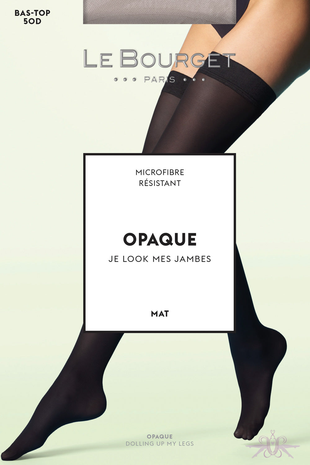 Le Bourget Microfibre 50D Hold Ups - Mayfair Stockings