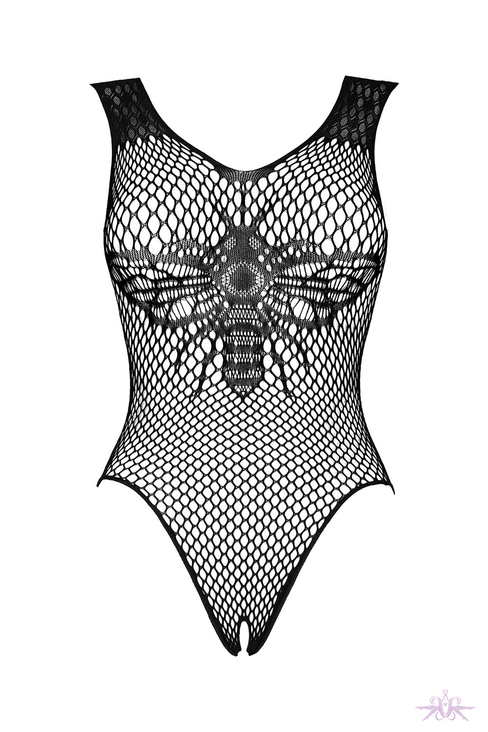 Obsessive Black Bee Open Bodysuit