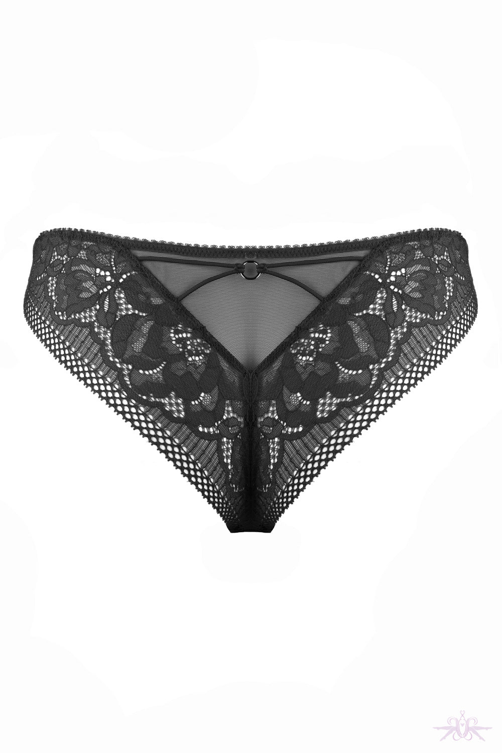 Jolidon Rock DJ Black Lace Brazilian Knicker