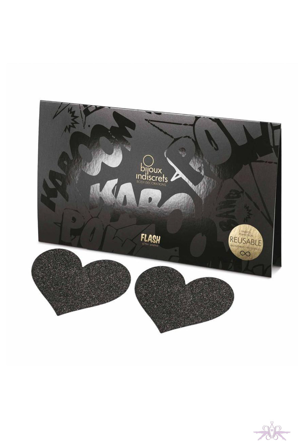 Bijoux Indiscrets Black Heart Nipple Pasties