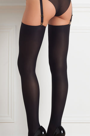 Maison Close Opaque Cut and Curled Stockings