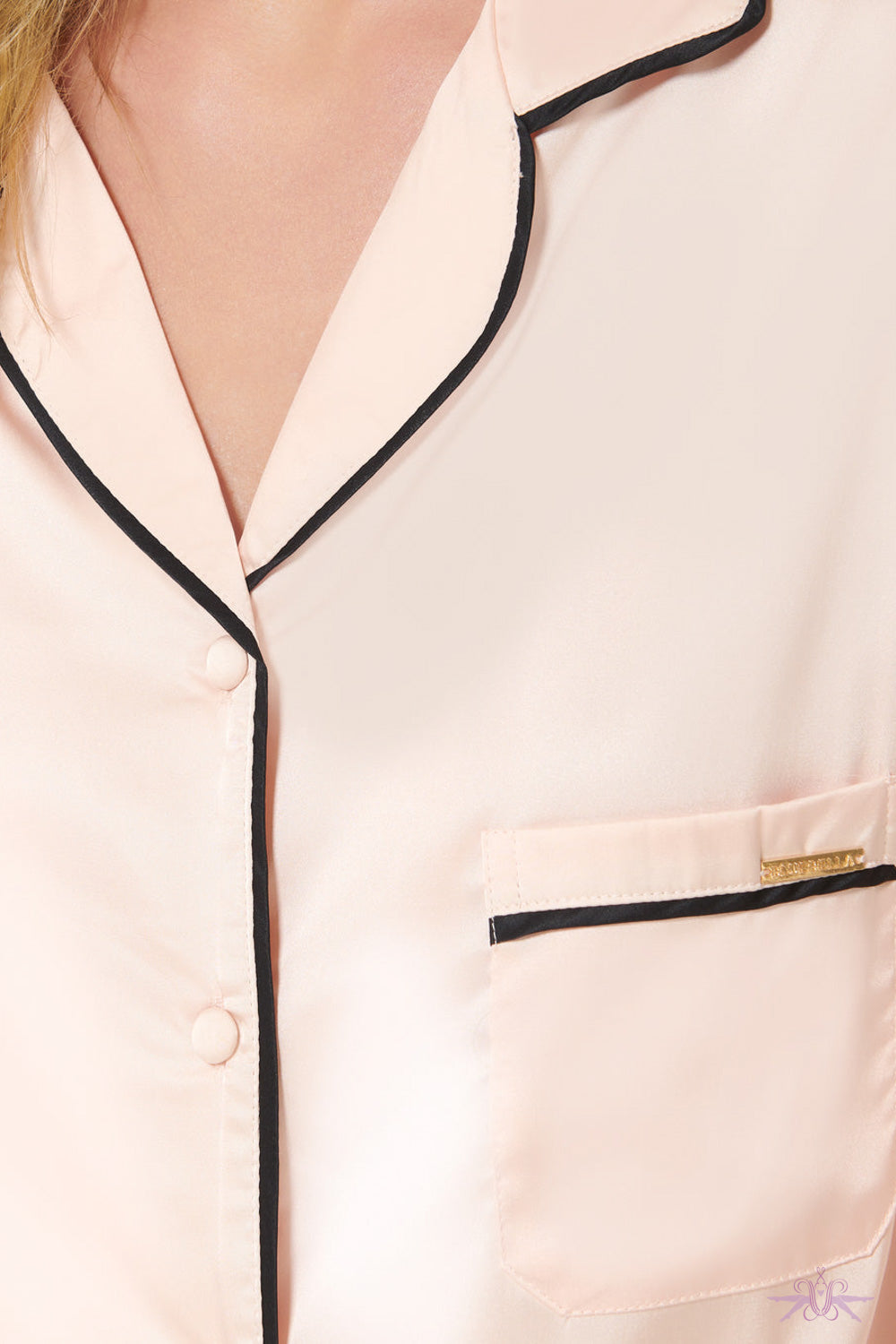 Bluebella Claudia Pink/Black Pyjama Set