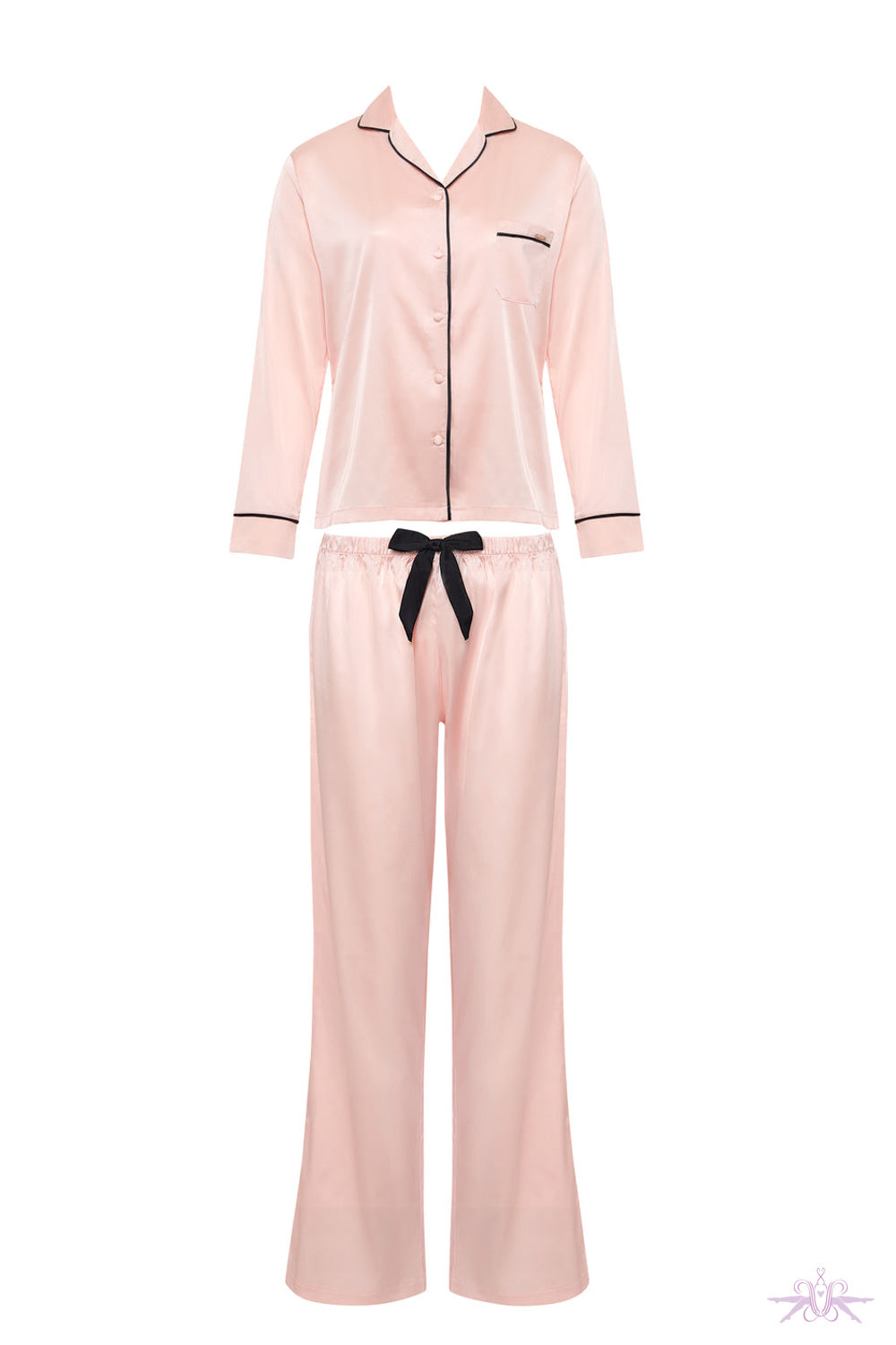 Bluebella Claudia Pink/Black Pyjama Set