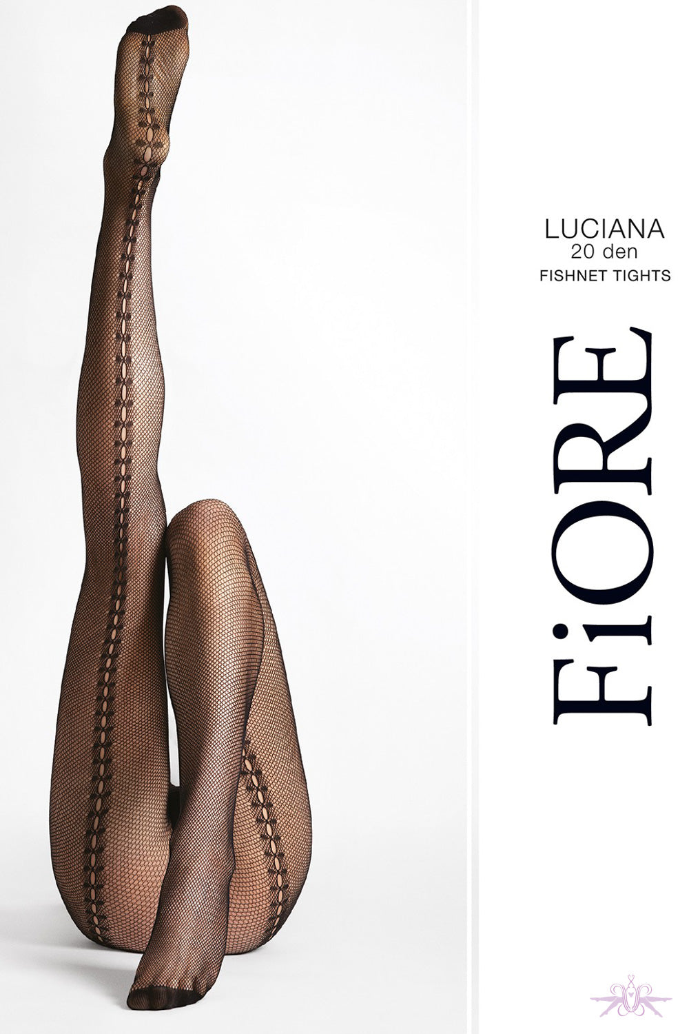 Fiore Luciana Fishnet Seamed Tights