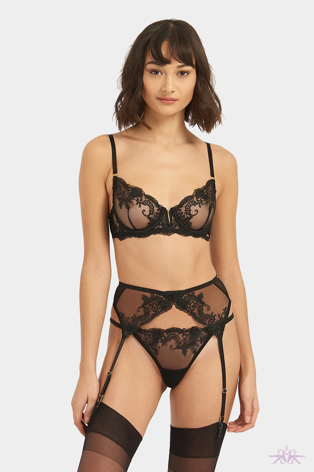 Bluebella Marseille Black Thong