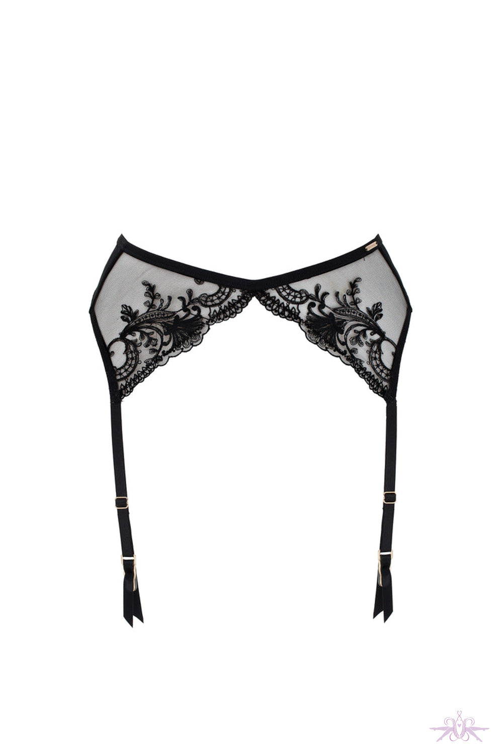 Bluebella Marseille Black Suspender Belt