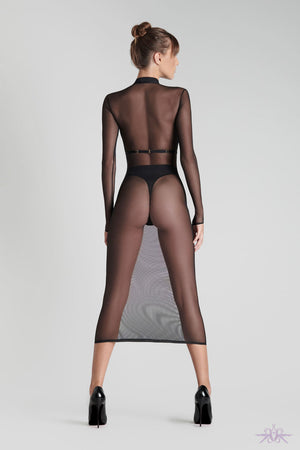 Maison Close Corps a Corps Sheer Dress with Harness