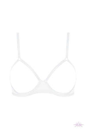 Maison Close Corps a Corps White Naked Breast Bra