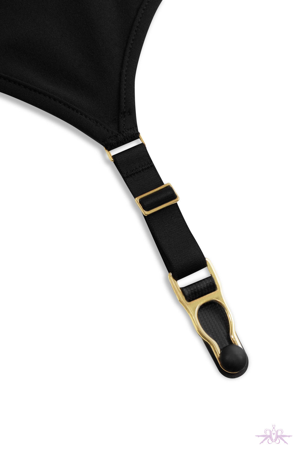 Maison Close Nuit Fauve Scarf Top with Suspenders