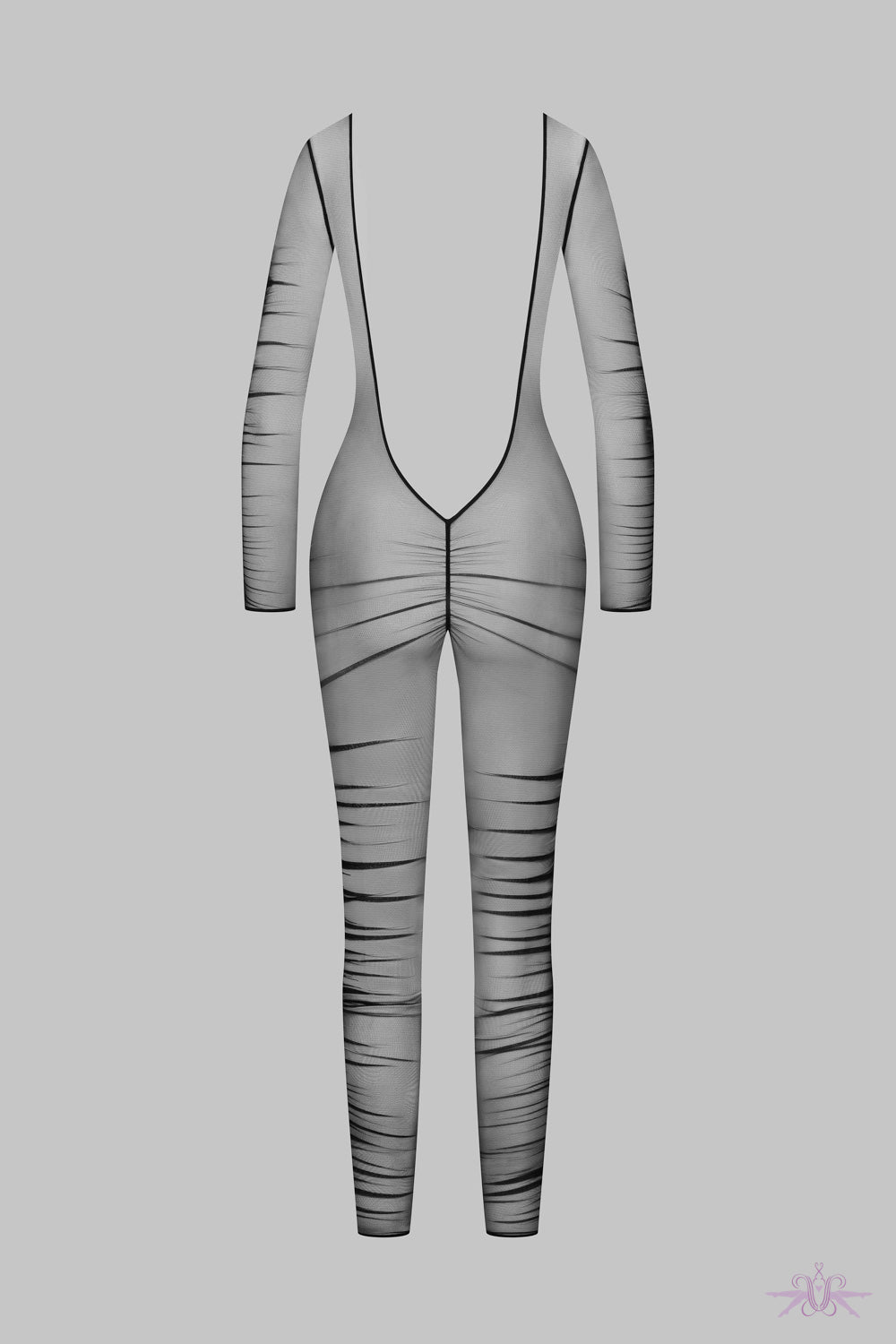 Maison Close Nuit Fauve Naked Back Long Sleeves Catsuit