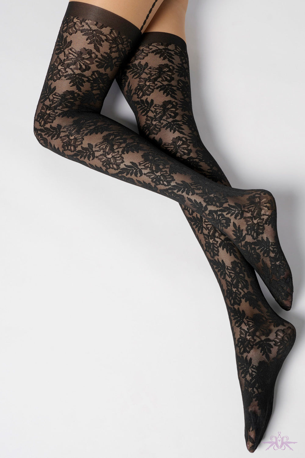 Oroblu Desire Lace Mock Suspender Tights