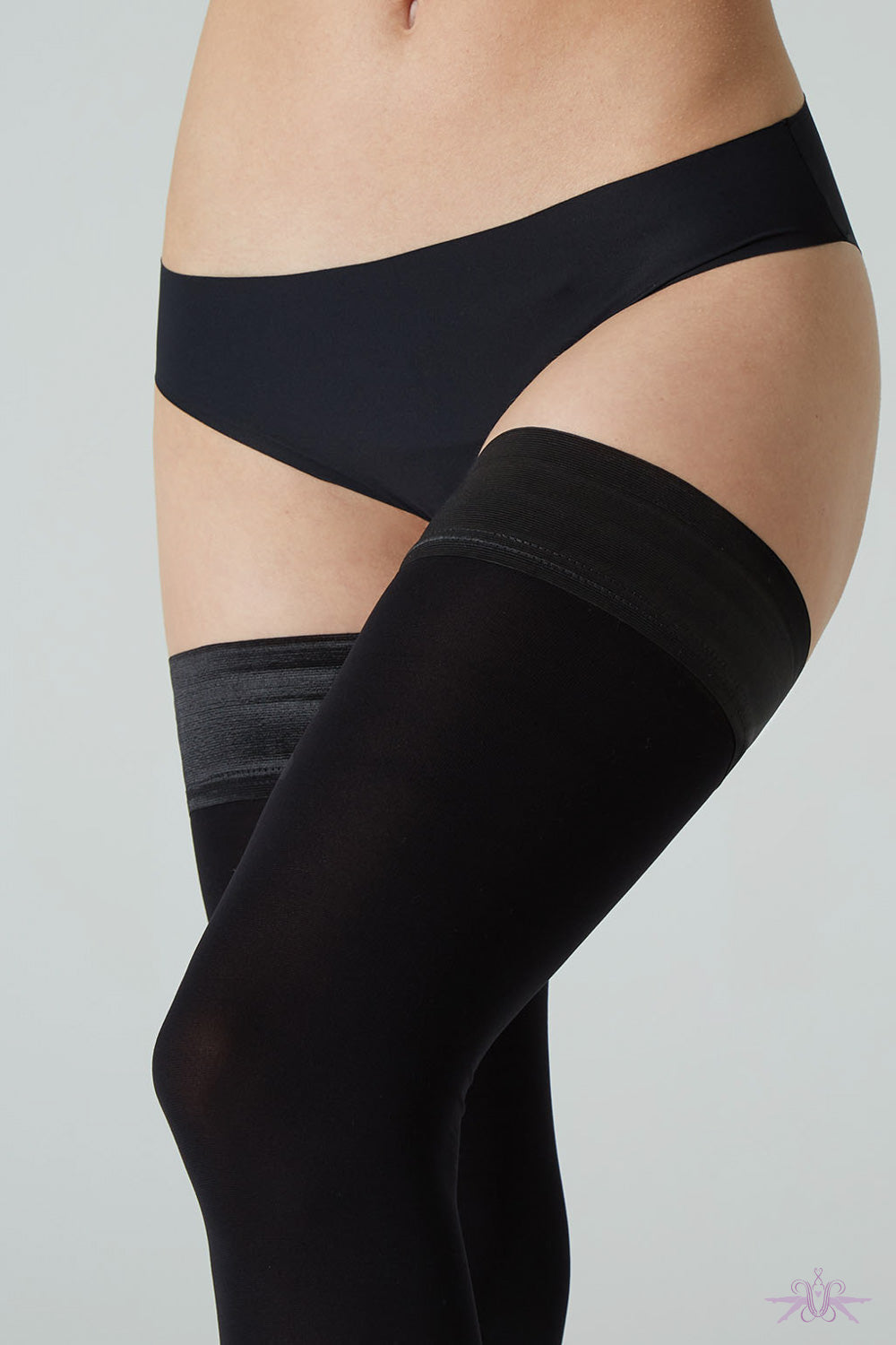 Cette Helsinki Black Opaque Hold Ups