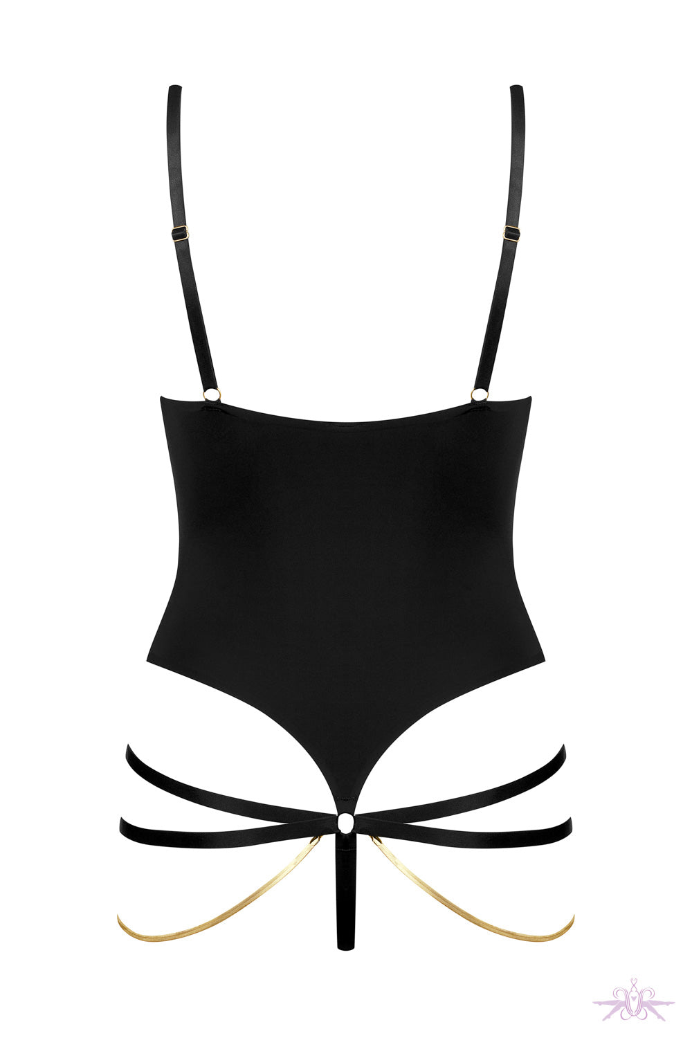 Maison Close Tapage Nocturne V-Neck Bodysuit with Jewellery