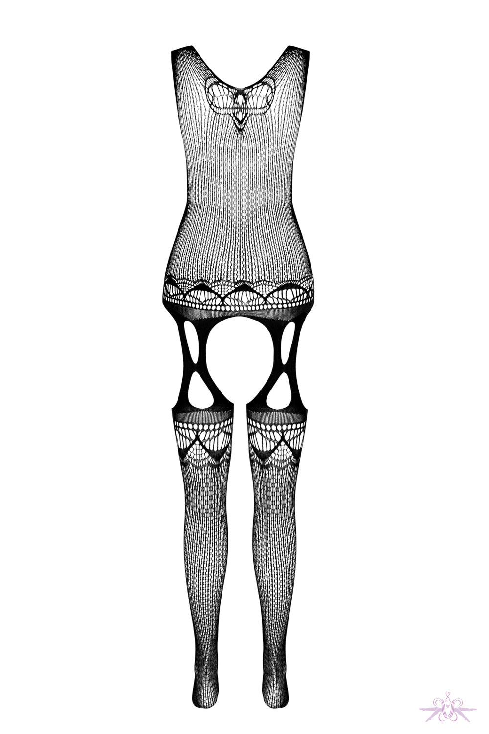 Passion Black Crotchless Triangle Bodystocking