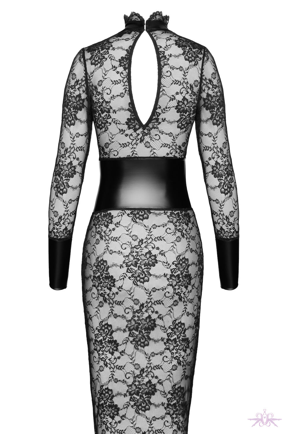 Noir Handmade Noirelle Lace Corset Midi Dress