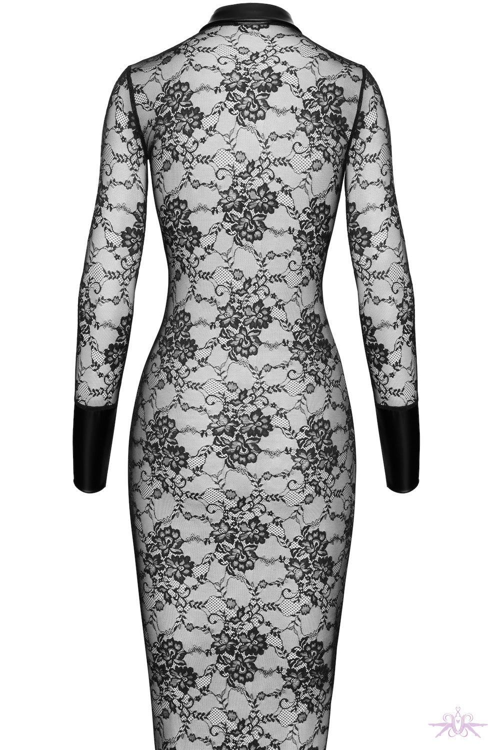 Noir Handmade Noirelle Lace Button-Up Midi Dress