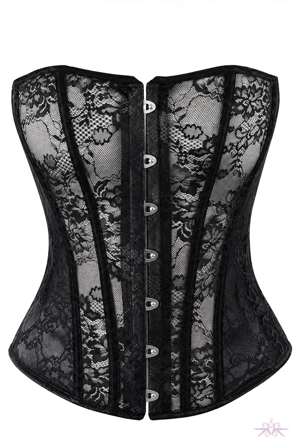 Noir Handmade One More Kiss Lace & Powerwetlook Corset