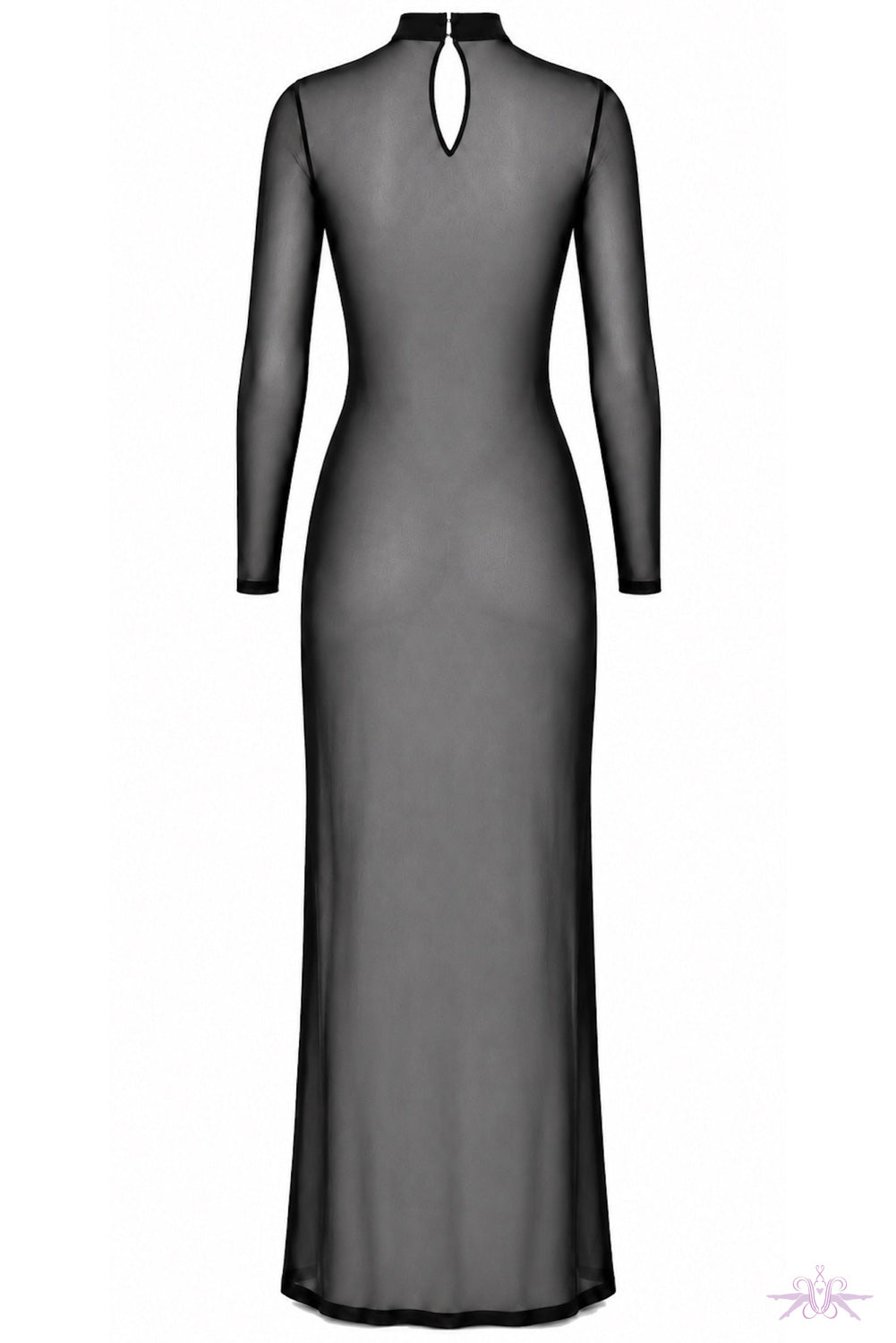 Noir Handmade Do Not Disturb Lace-Up Maxi Dress