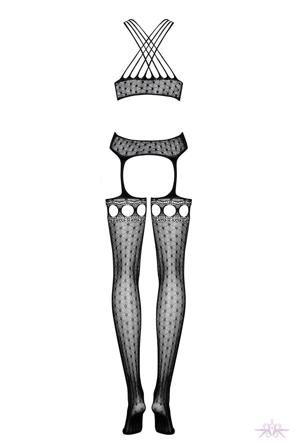 Obsessive Spicy Black Fishnet Bodystocking